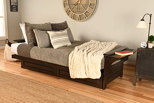 Full Size Futon with Storage Drawers in Espresso Finish E329