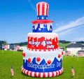 6 FT Inflatables Cake with LEDs Patriotic Decor K1123