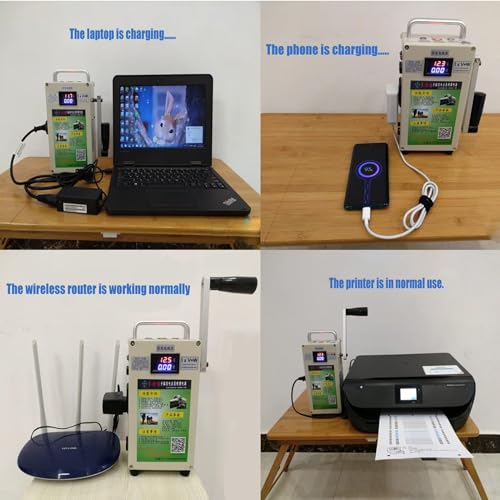 500W Crank Generator with Outlets DC/USB F7311
