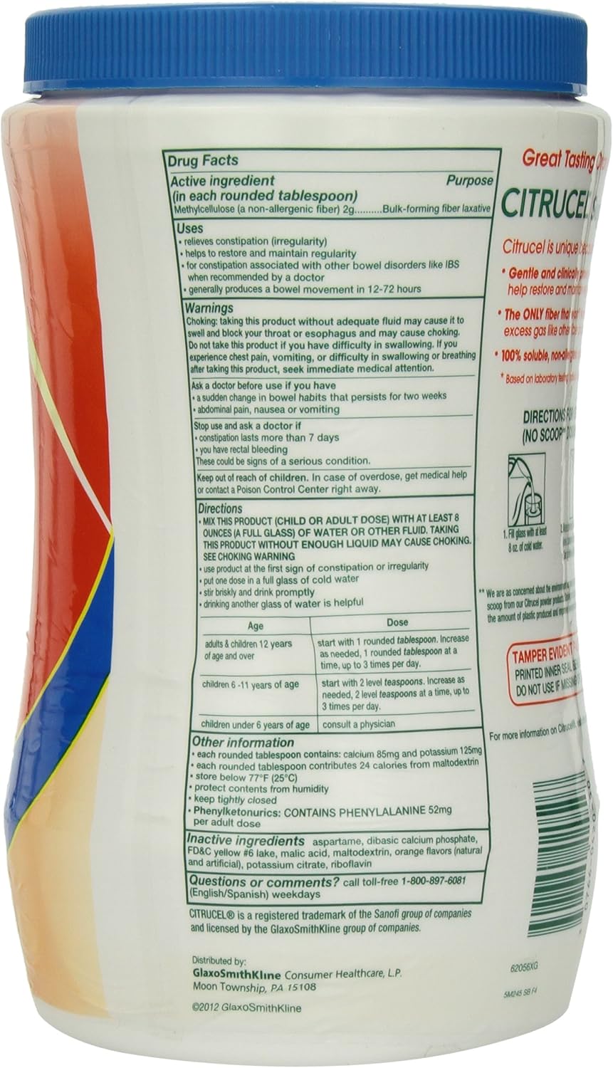 Sugar Free Fiber Therapy, Orange, 32 oz R31870