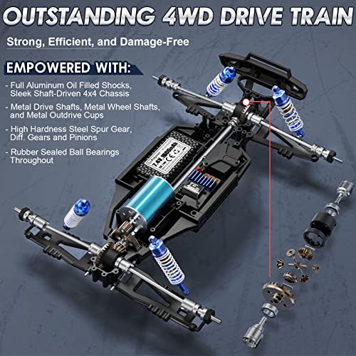 1/12 Scale Brushless RC Car, 4X4 Off-Road Monster Truck with 55KM/H Top Speed P103527