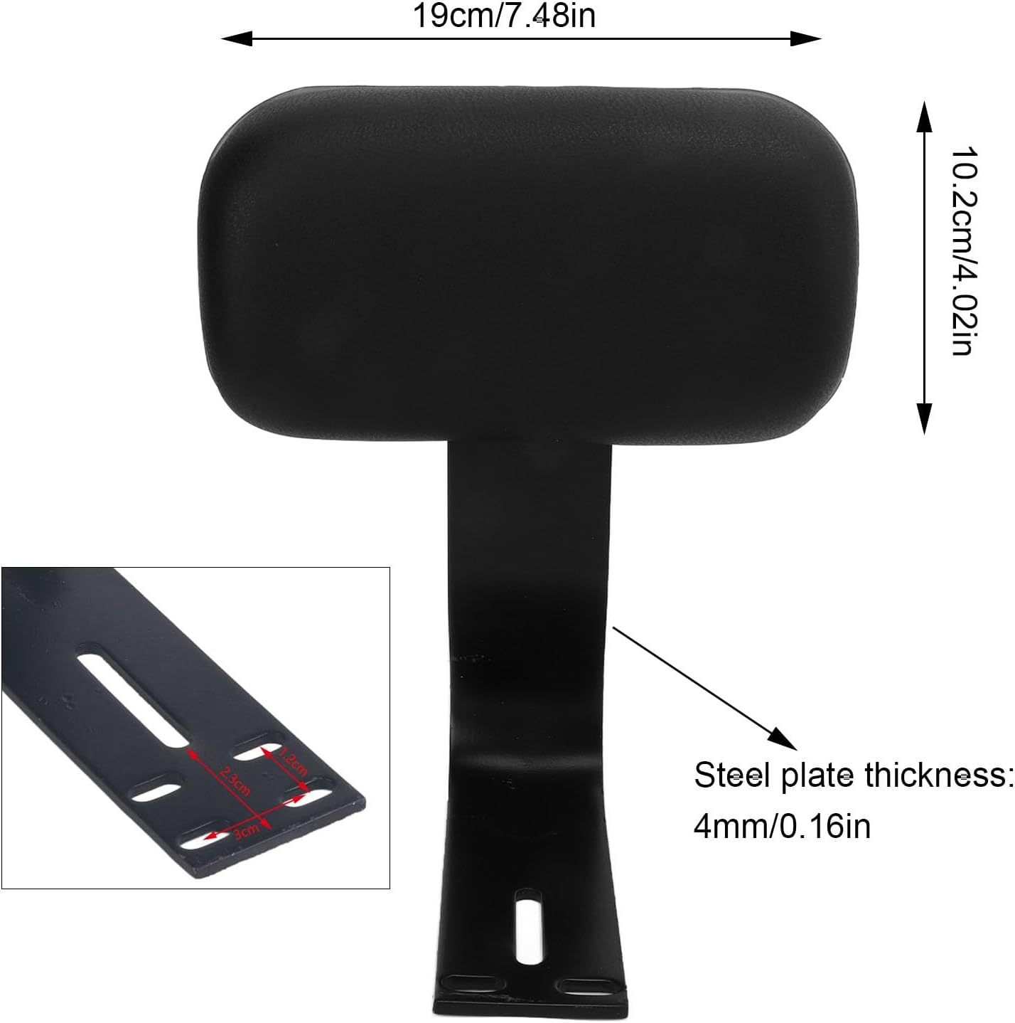 Black Electric Bicycle Rear Passenger Seat Backrest with Metal Support V520
