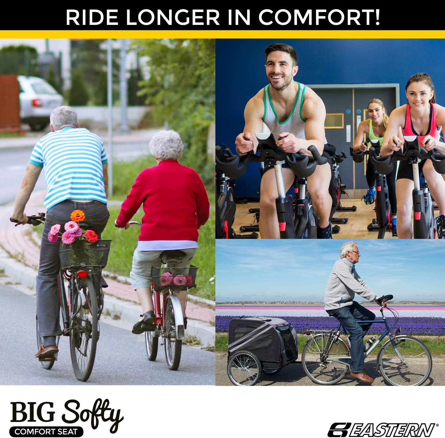 Large Wide Padded Bicycle Saddle Y842