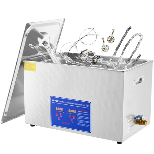 30L Industrial Ultrasonic Cleaner with Digital Timer Heater 40kHz 1100W U500