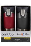 16oz Stainless Steel Spill-Proof Travel Mug (2 Pack) Y110