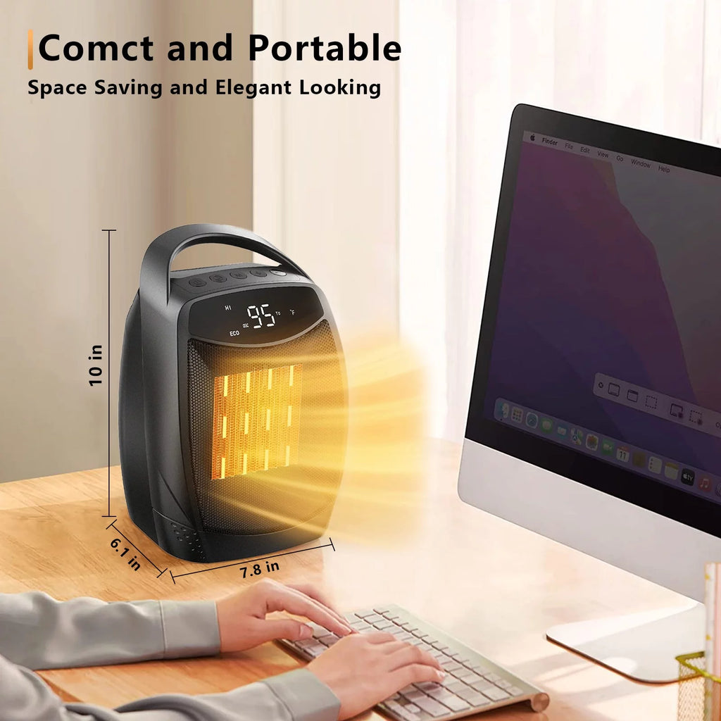 Small Portable Electric Space Heater with 4 Modes J451677