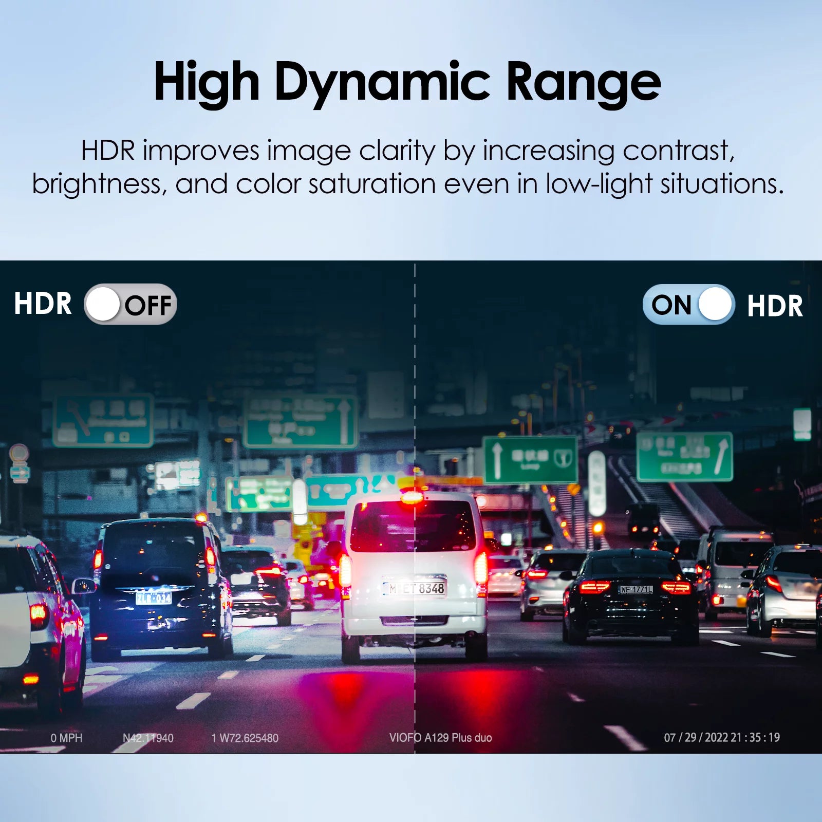 2K 1440P 60FPS + 1080P 30FPS Dashcam Front and Rear T1040