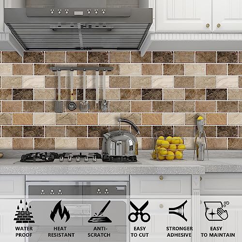 Gray Marble Look 12"x12" Self Adhesive Wall Tiles I515