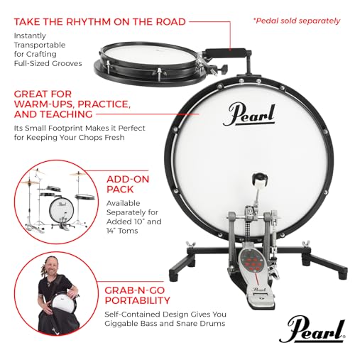 Compact Traveler Drum Set 18" Bass Drum & 10" Snare Drum with Bag J661304
