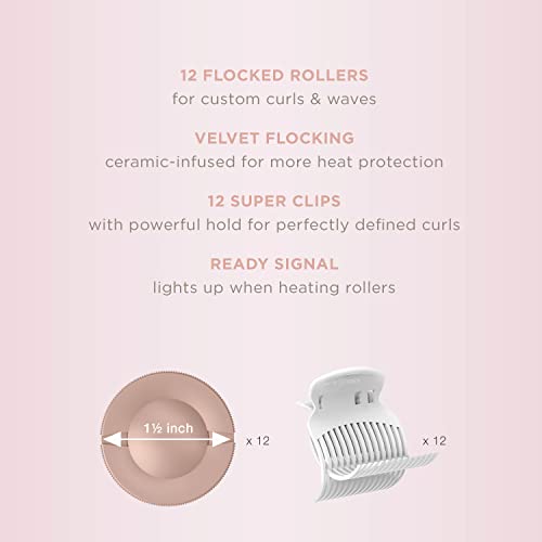 Ceramic 1 1/2-inch Hot Rollers with Super Clips P85610