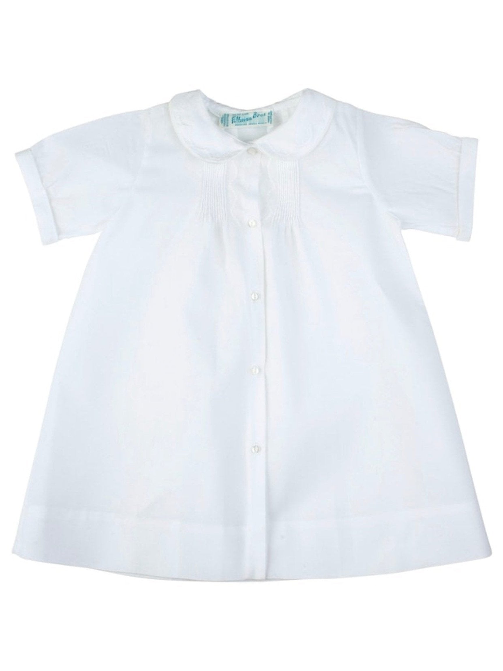 Embroidered Collar Folded Daygown