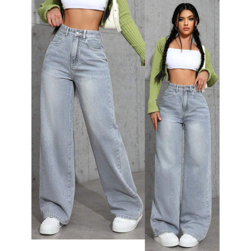 Women’s Sweet & Spicy High-Waist Straight Jeans