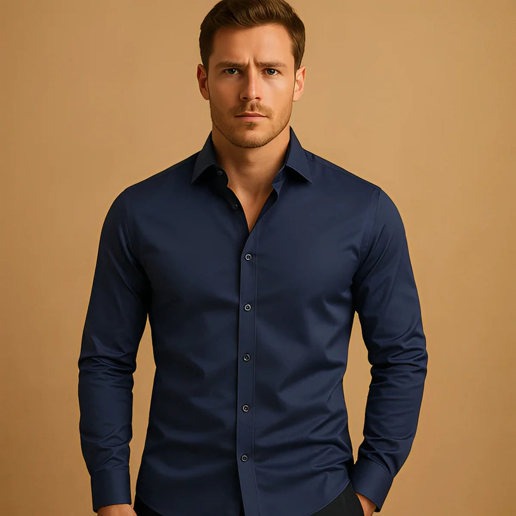 Men’s Business Casual Long Sleeve Shirt